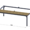 120 cm wide benches for cabinets
