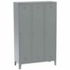 120 cm wide, three-compartment wardrobes with metal legs