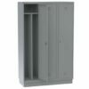 120cm wide, three-compartment cabinets with 10cm high plinth
