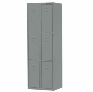 Storage lockers with 6 compartments