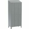 90cm wide, 6-compartment wardrobes for clothes, with metal legs and sloping roof