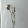 Cylindrical locks for cabinet doors