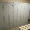 Metal lockers and benches