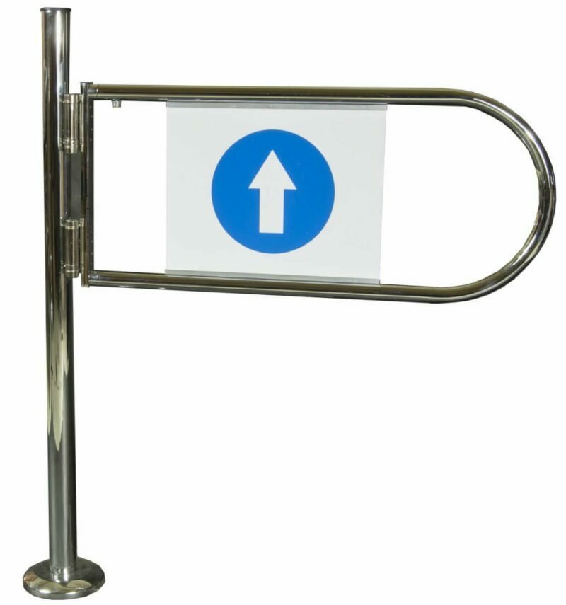 Double-sided gate with stand
