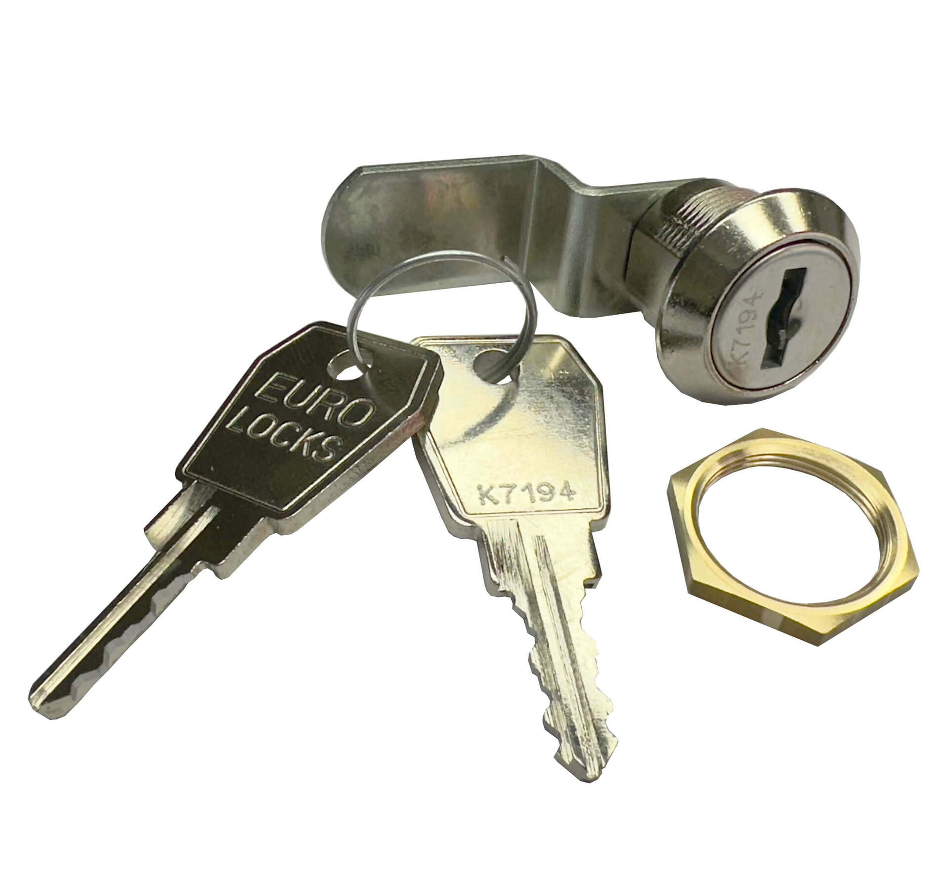 Cylinder lock with 2 numbered keys