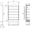 Dimensions of MD1000 refrigeration walls