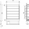 Dimensions of MD1400 refrigeration walls