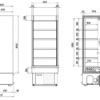 Dimensions of MD700 refrigeration walls