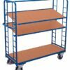 Carts with three shelves