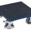 500x500x185mm vežimėliai dėžėms platforma dengta rifliuota guma, pritaikyti 400kg apkrovai