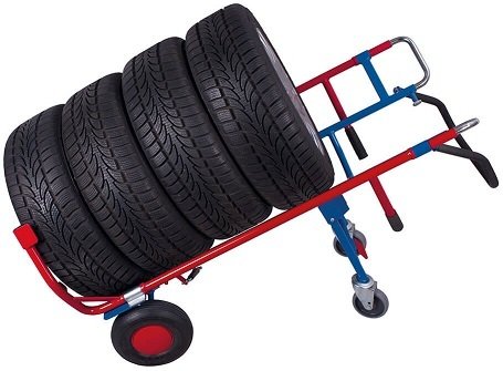Carts for tires, wheels