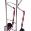 Aluminum trolleys with sliding supports and puncture-proof wheels