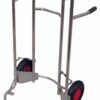 Galvanized trolleys for tires with inflatable wheels