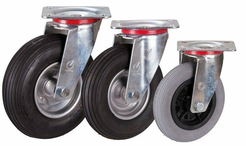 Rotating inflatable wheels