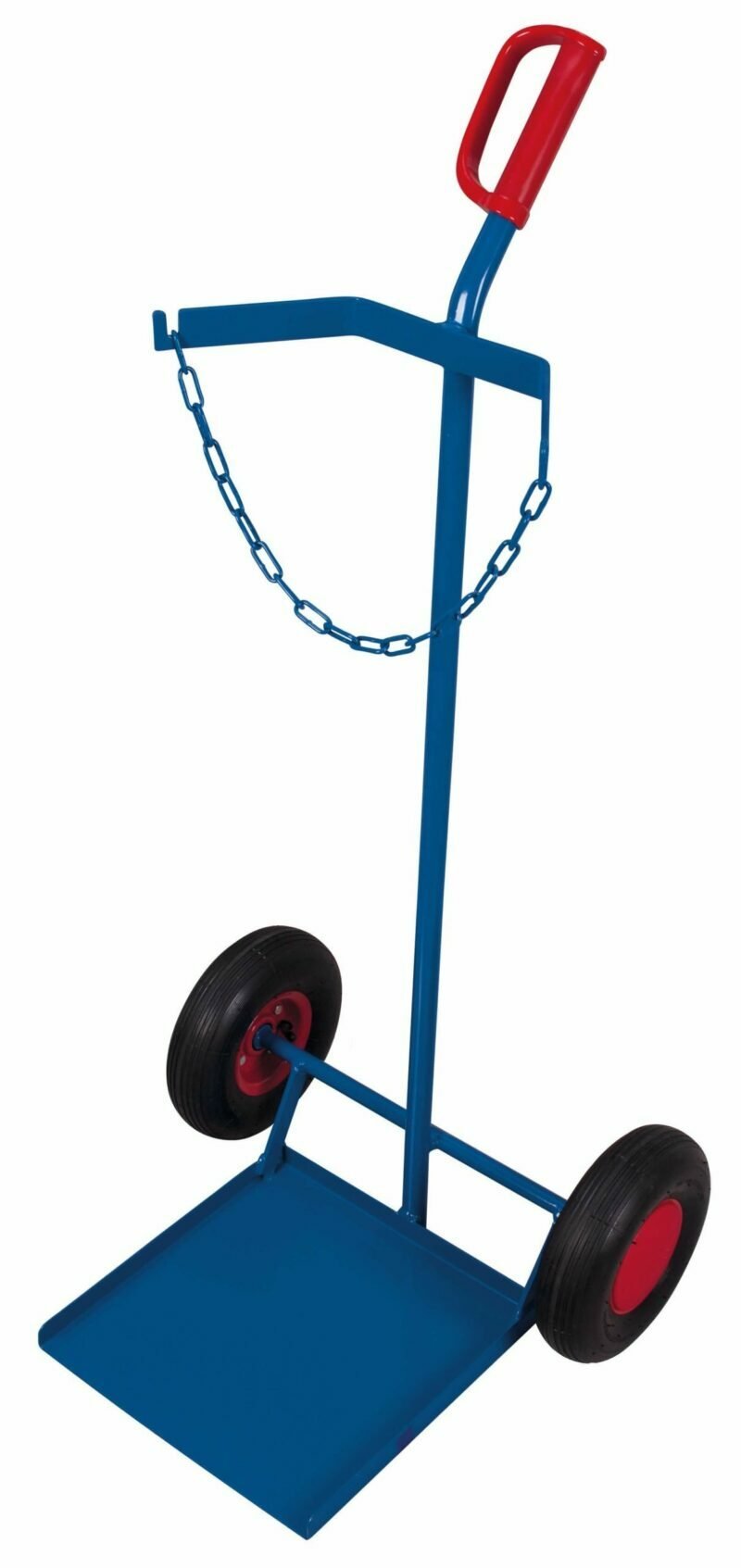Trolleys for a large propane cylinder with inflatable wheels