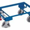 Carts for EURO boxes with central brake