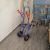 Trolleys for chairs with inflatable wheels