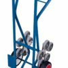Trolleys for stairs with rubber wheels