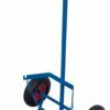 Trolleys for a small propane cylinder with inflatable wheels