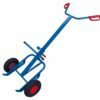 Carts for 200l metal drums with inflatable wheels