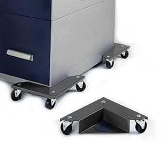 Plug-in castors for furniture and equipment