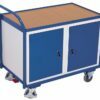 Workshop carts with two lockable cabinets