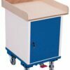 Carts with plywood table top and lockable cabinet