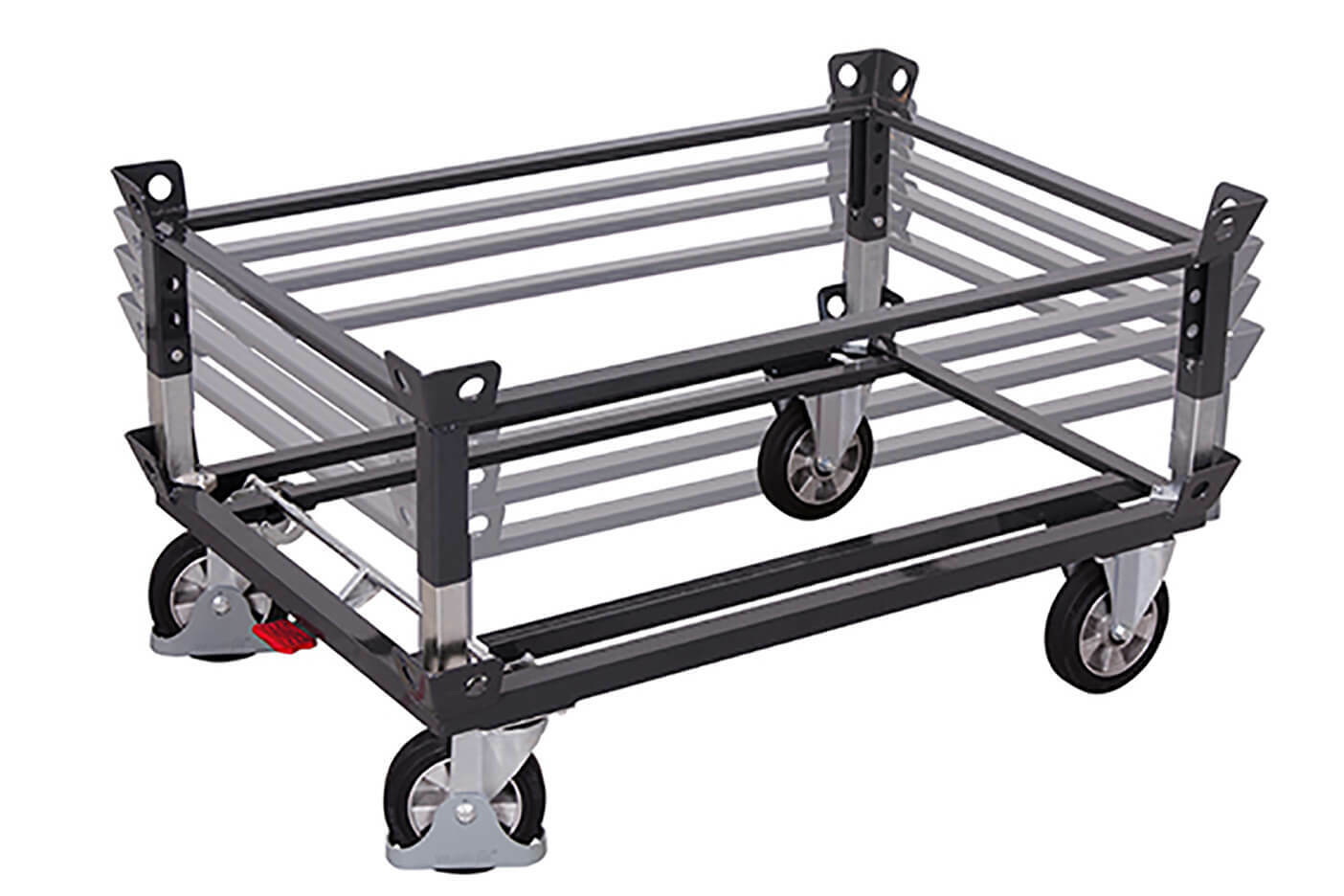 Trolleys for euro pallets with extensions