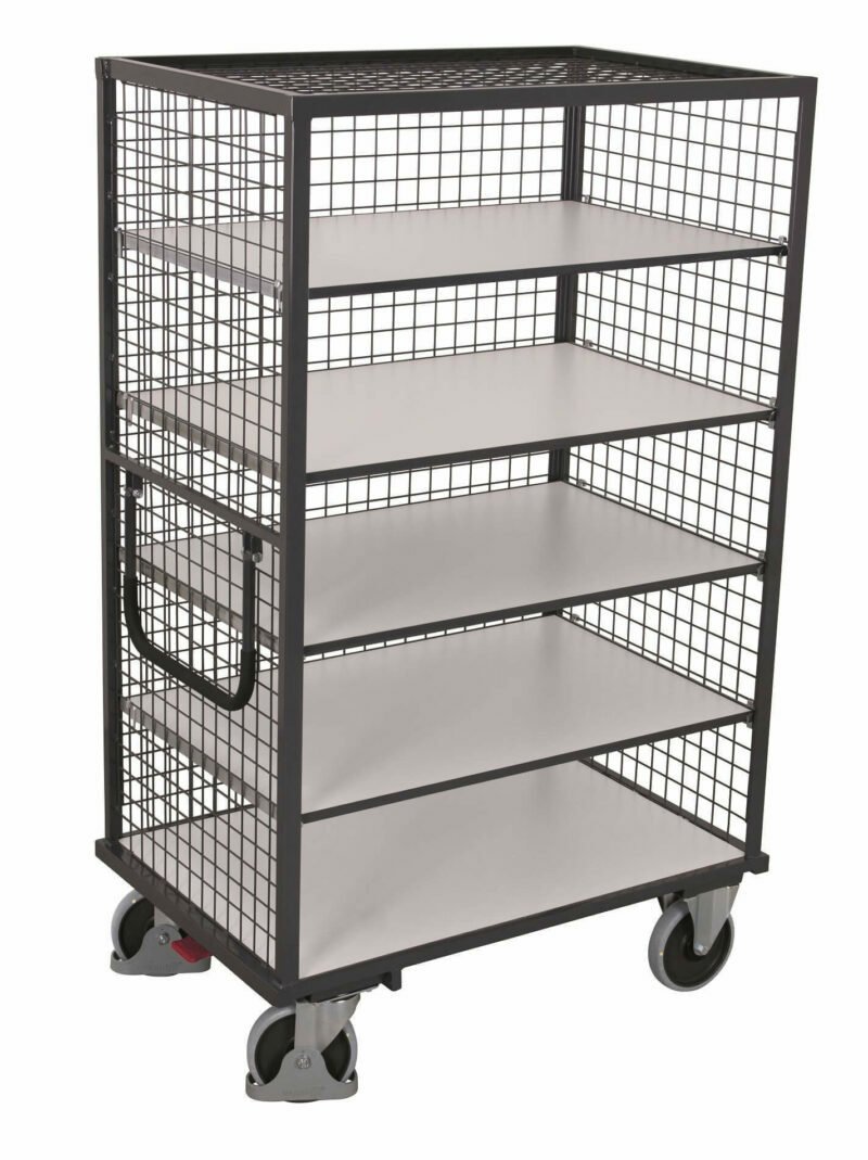 ESD trolleys with shelves