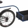 Prie dviračių tvirtinami lengvi vežimėliai