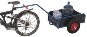 Prie dviračių tvirtinami vežimėliai su borteliais