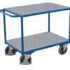 Carts with galvanized tin covered shelves