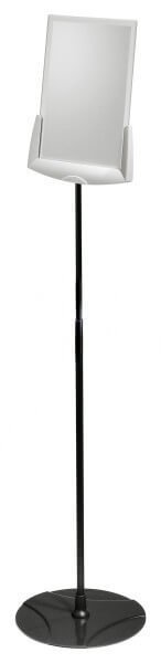 Telescopic stands for information frames