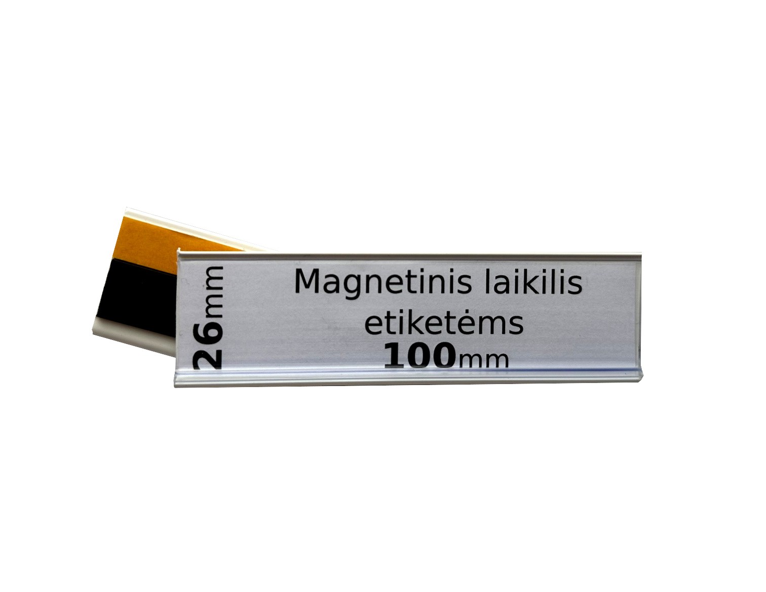 Magnetinis laikiklis 100x26mm kortelėms