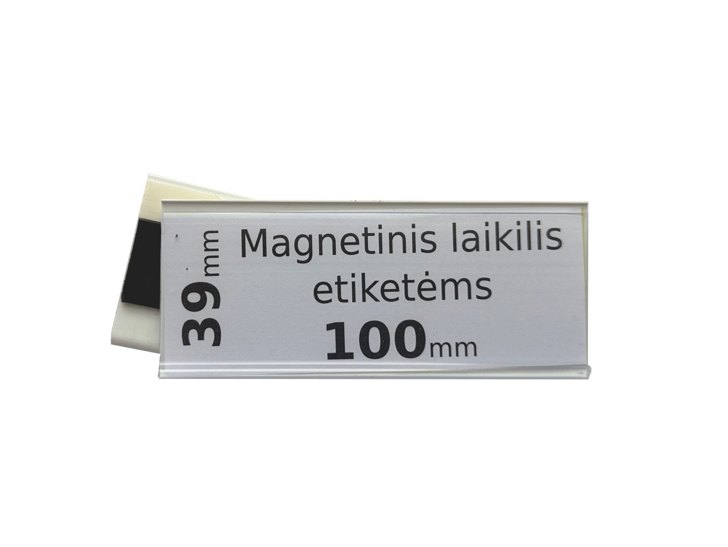 Magnetinis laikiklis 100x39mm kortelėms