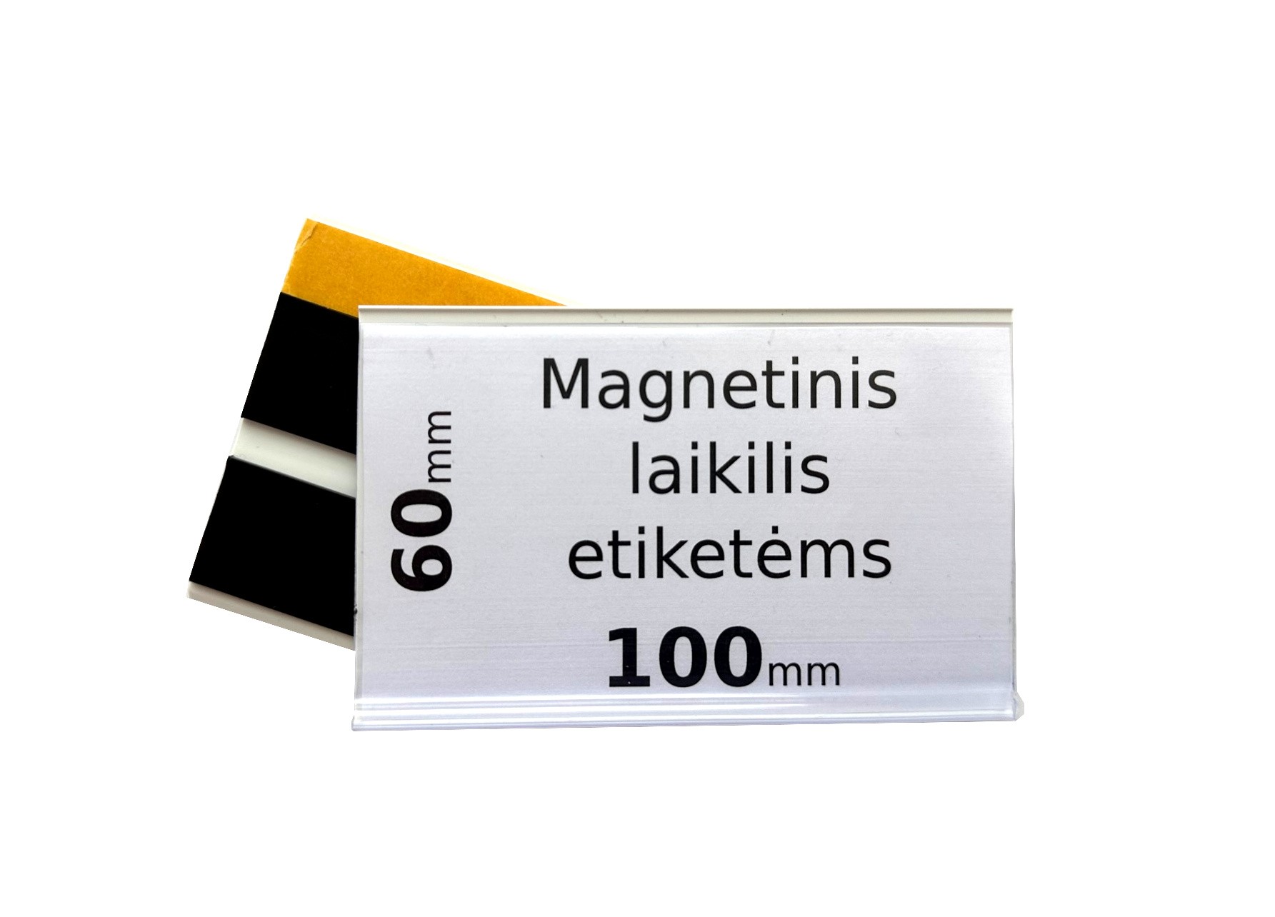 Magnetinis laikiklis 100x60mm kortelėms
