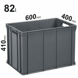 82l plastic box EURO, 600x400x410mm E6441