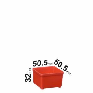 Kunststoffeinsatz APE505, rot 50,5x50,5x32mm