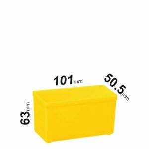 Plastic insert APE508, yellow 101x50,5x63mm