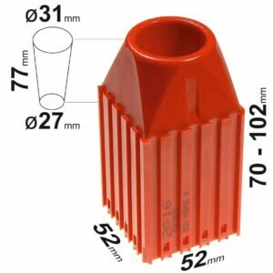Holders for tools, cone-shaped MT1 shank, 52x52x70mm 2016