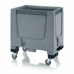 250l plastic containers with closed walls and wheels