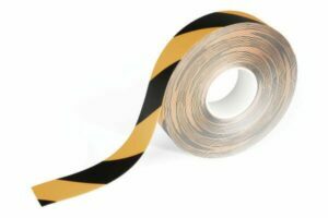 Yellow-black floor marking tape 30m