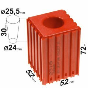 Supports pour outils COLLET ø25mm 52x52x72mm, 2318