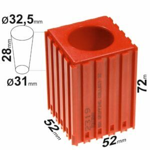 Supports pour outils COLLET ø32mm 52x52x72mm, 2319