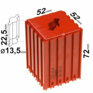 Holders for tools with ABS25 tips, 52x52x72mm 2044