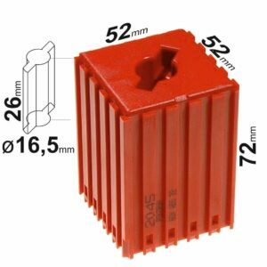 Holders for tools with ABS32 tips, 52x52x72mm 2045