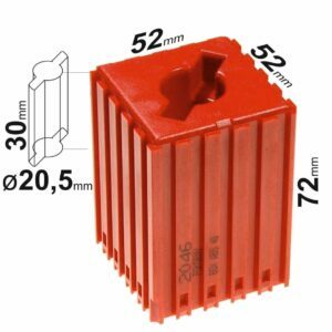 Holders for tools with ABS40 tips, 52x52x72mm 2046