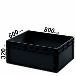 130l, ESD EURO dėžės 80x60x32cm