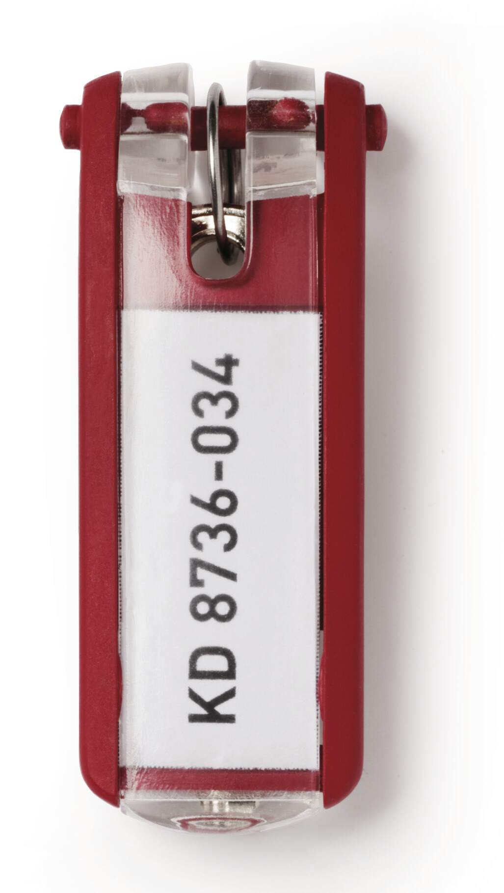 6 raudonos spalvos DURABLE pakabukų raktams rinkinys 195703