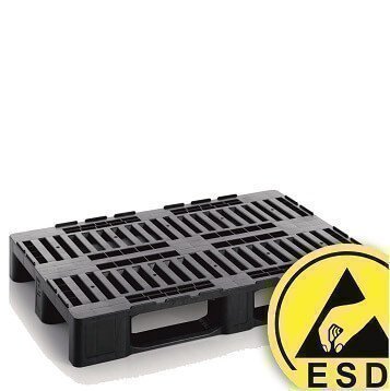 Electrically conductive ESD trays